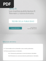 Tema 9 Los Medios Publicitarios II - Televisión y Nuevos Formatos