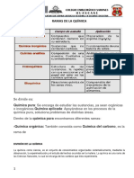 1.1 Ramas de La Química