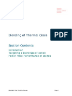 Blending of Thermal Coals: Section Contents