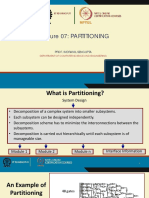 Lecture 07: PARTITIONING: Prof. Indranil Sengupta