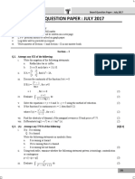 HSC 2017 July Commerce Maths 1