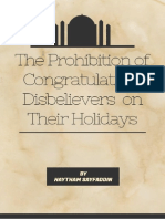 The Prohibition On Congratulating Disbelievers On Their Holidays