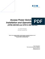 Access Power Solutions Installation and Operation Guide: (APS6-300/500 and APS12-300 Series)