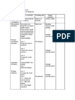 English Lesson Plan SBT