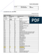 Component List, Switches: Service Information