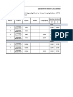 Generator Louvers Schedule