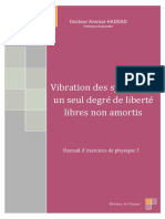 Vibration Des Systemes A Un Seul Degre de Liberte Libres Non Amortis PDF