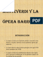 Monteverdi y La Ópera Barroca