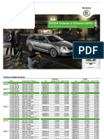 Lista Preturi SKODA Octavia III