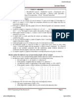 Define Basic Graph Terminologies: Lecture Notes