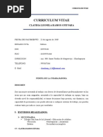 (Curriculum Vitae) Claudia Ramos - Dicembre 2018 (No Documentado)