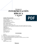 Principios de Interpretacion Biblica - Berkhof