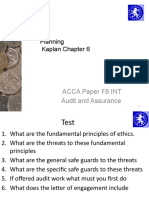 Planning Kaplan Chapter 6: Acca Paper F8 Int Audit and Assurance