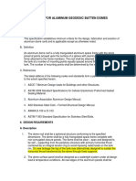 Specs For Aluminum Geodesic Batten Domes 2012