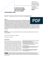 Analysis of Vehicle Static Steering Torque Based On Tire-Road Contact Patch Sliding Model and Variable Transmission Ratio