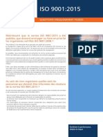 Questions Frequentes Iso 9001 2015 PDF