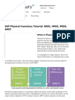 SAP Physical Inventory Tutorial: MI01, MI02, MI04, MI07