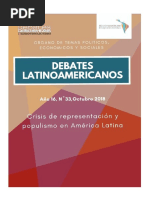 Crisis de Representación y Populismo en América Latina