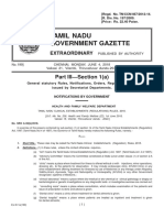 Tamil Nadu Government Gazette: Part III-Section 1 (A)