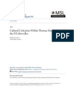 Cultural Criticisms Within Thomas Hardys Tess of The DUrbervill PDF