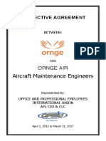 Aircraft Maintenance Engineers: Collective Agreement