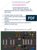 B. Prestart Checks of Boiler Lightup