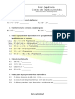 1 - Os Números Naturais - Teste Diagnóstico