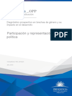 Diagnóstico Prospectivo en Brechas de Género y Su Impacto en El Desarrollo: Participación y Representación Política