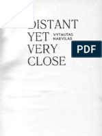 Vytautas Narvilas Distant Yet Very Close Mintis Publisher 1989