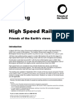 High - Speed - Rail Friends of The Earth