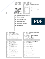 Verb To Be Practice Fun Activities Games 415