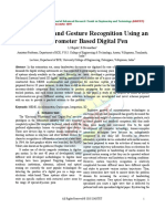 Handwritten and Gesture Recognition Using An Accelerometer Based Digital Pen