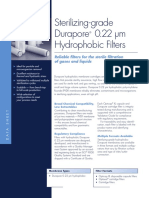 Sterilizing-grade Durapore® 0.22 μm Hydrophobic Filters