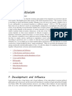 Legal Positivism: 1. Development and Influence