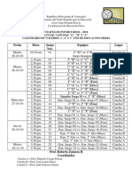 Calendario Voleibol 2010