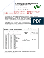 Csir-Central Food Technological Research Institute: (Council of Scientific & Industrial Research) MYSURU - 570 020, INDIA