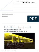 Os 5 Princípios Da Administração Pública - Politize! 5 PDF