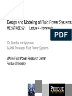 Design & Modelling of Fluid Power Systems