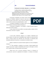 Tratado de Extradição - Brasil Colombia