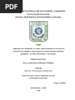 Arnold Rafael Maldonado Ushiñahua Tesis Aplicación Del Clarificante de Origen Natural (Almidón de Yuca) para La Remoción de La Turbidez y Color en Aguas de Consumo Humano