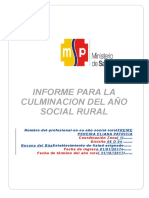 Modelo de Informe - Culminación - Año - Rural - Aprobación - SNPSS