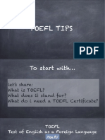 TOEFL Tips