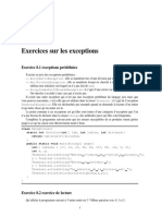 Exercices Exceptions 1 PDF