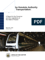 Audit of The Honolulu Authority For Rapid Transportation