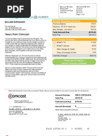 Comcast July 2010 Bill