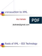 Introduction To XML: Atul Kahate