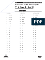 Solutions AIATS JEE (Adv) - 2019 (P) Test-1A (Code-E & F) Paper-2 (04!11!2018)