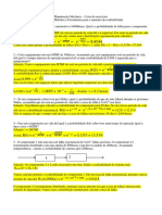 Lista de Exercícios Resolvida (Manutenção Mecânica)