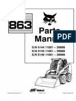 Bobcat 863 F Series Skid Steer Loader Parts Catalogue Manual (SN 5146 11001 - 39999) PDF