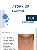 Natomy of Larynx: Moderator: DR - Manas Presenter:Ravindra.D